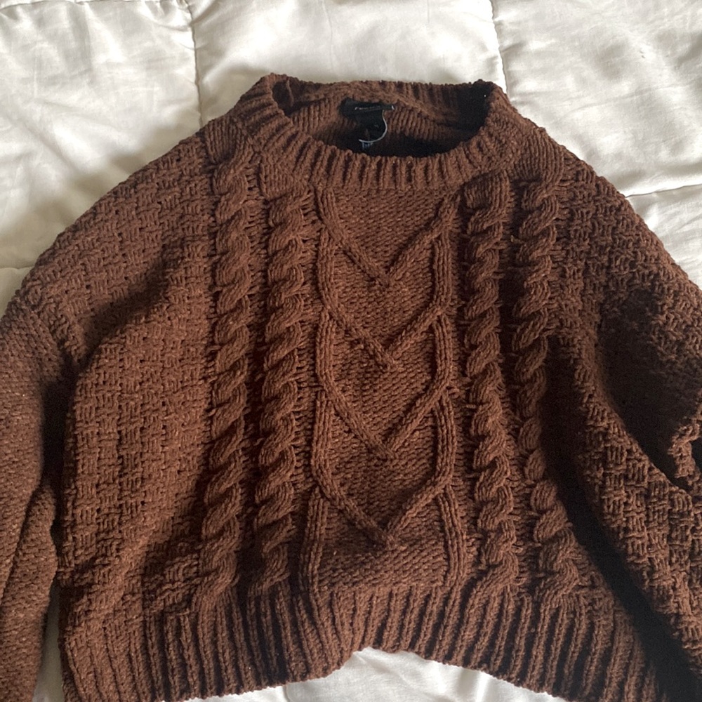 rue 21 xs brown sweater